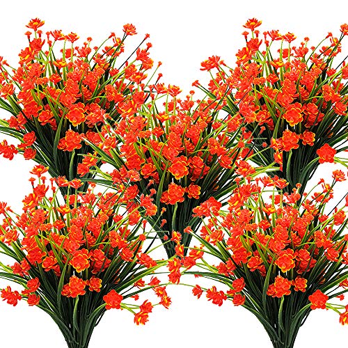 Grunyia 10 Bundles Artificial Fake Flowers