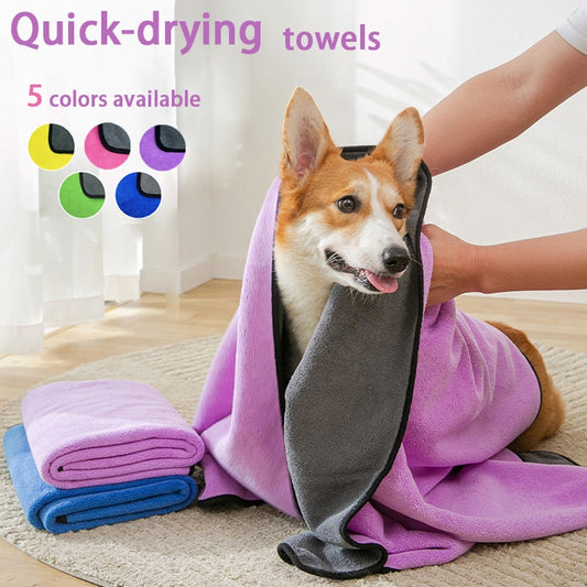 Pet Towel Quick Dry Dog Towel Bath Robe Soft