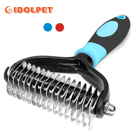 Professional Pet Deshedding Brush 2 Sided